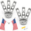 2 Soportes Bandera 3 Agujeros para Palo 3/8" Resistente