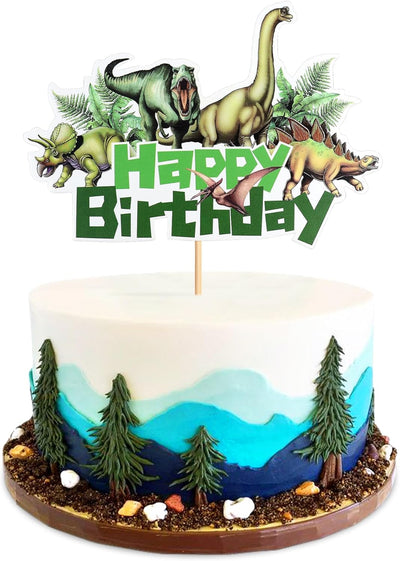 Pack 1 Decoración Tarta Dinosaurio 24 Pzas