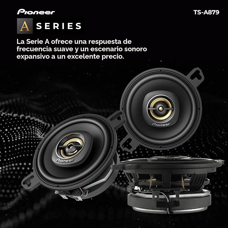 Altavoces 2 vías 3.5pulg 100W sonido equilibrado
