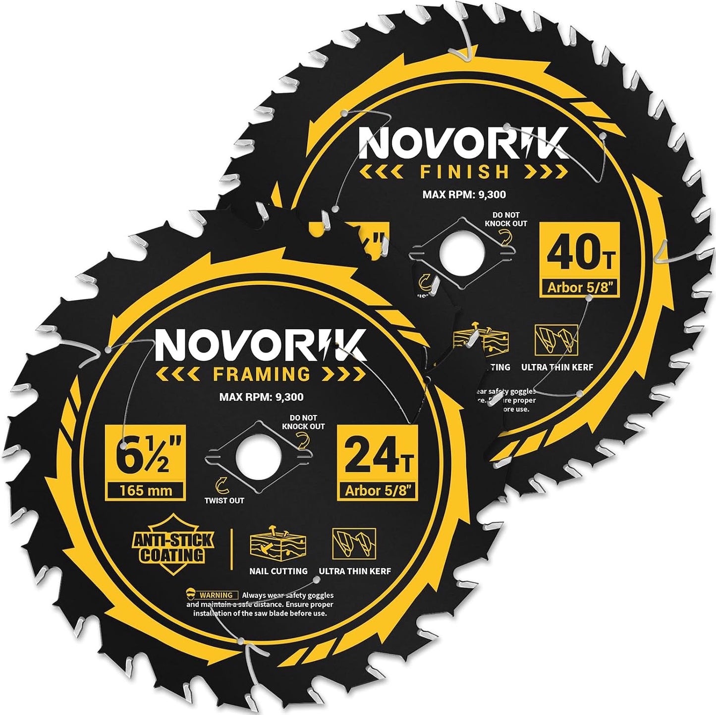 Hoja sierra circular 6-1/2 24 y 40T TCT ATB antiadherente