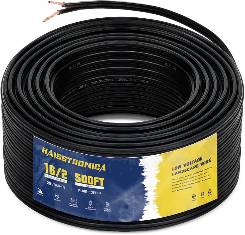 Cable paisaje 16/2 500ft cobre impermeable entierro directo