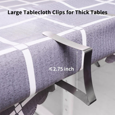 16 Clips Mantel Acero Inox Exteriores Hogar Cocina