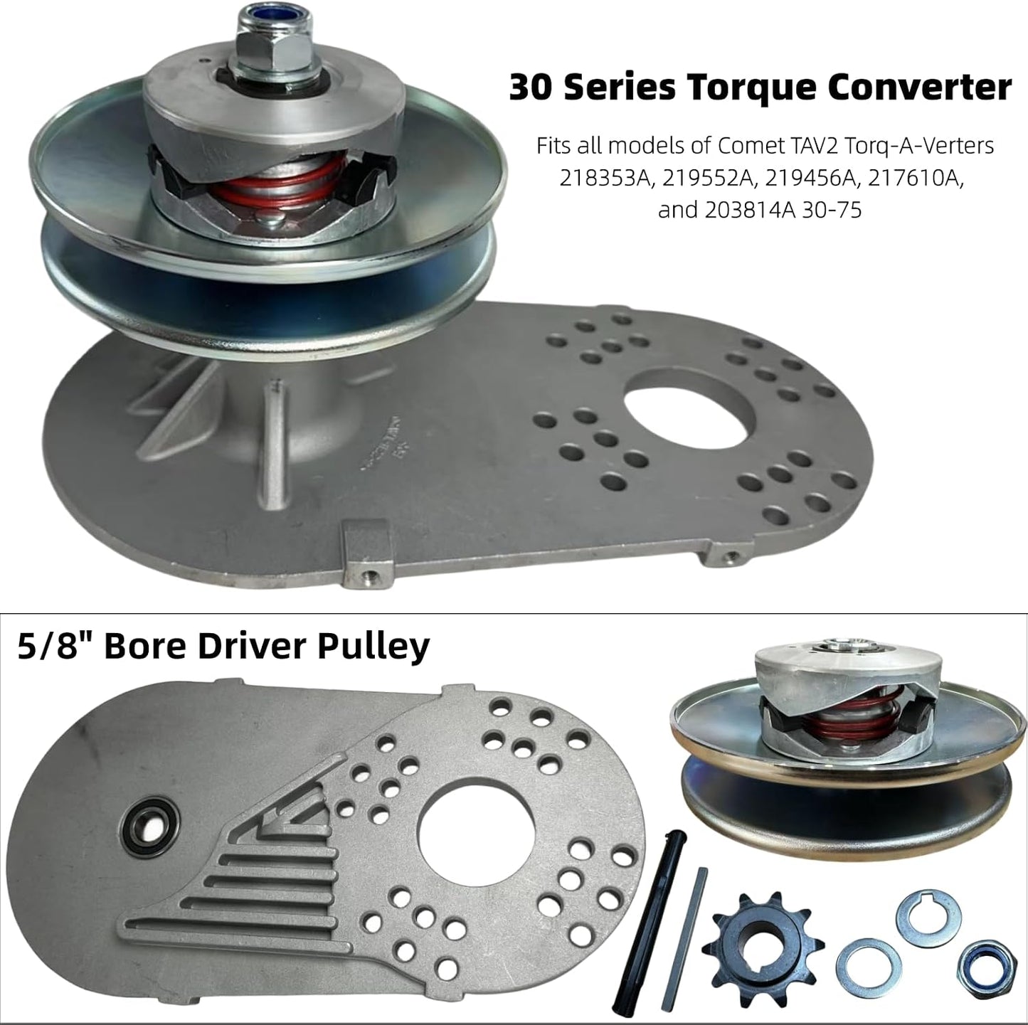 Convertidor CVT 212cc embrague go kart 3/4" TAV2