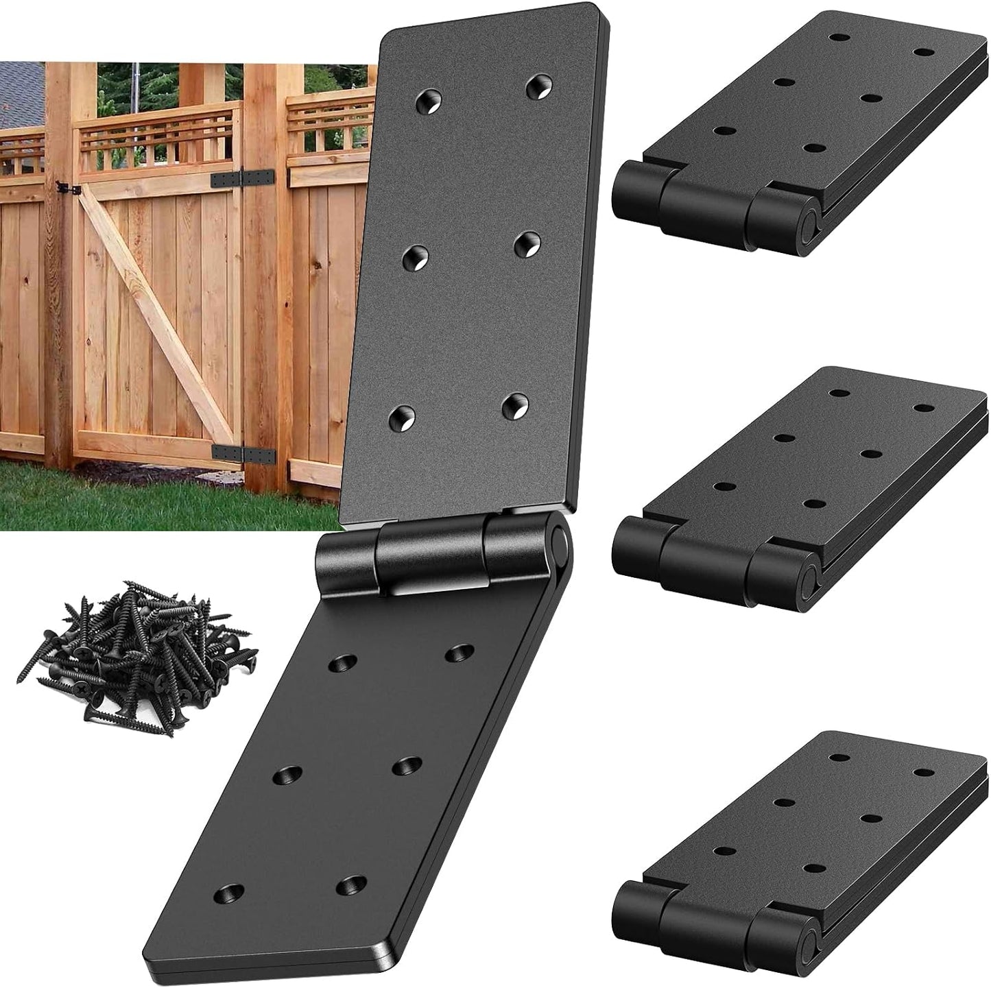 Bisagras ajustables 270grados puerta granero madera kit 4