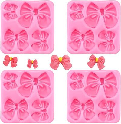 4 Moldes Chocolate Silicona con Arco para Fondant y Resina