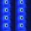 8 Lámparas Nocturnas LED Enchufables Azul