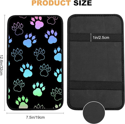 Funda consola automóvil patas perro negro suave