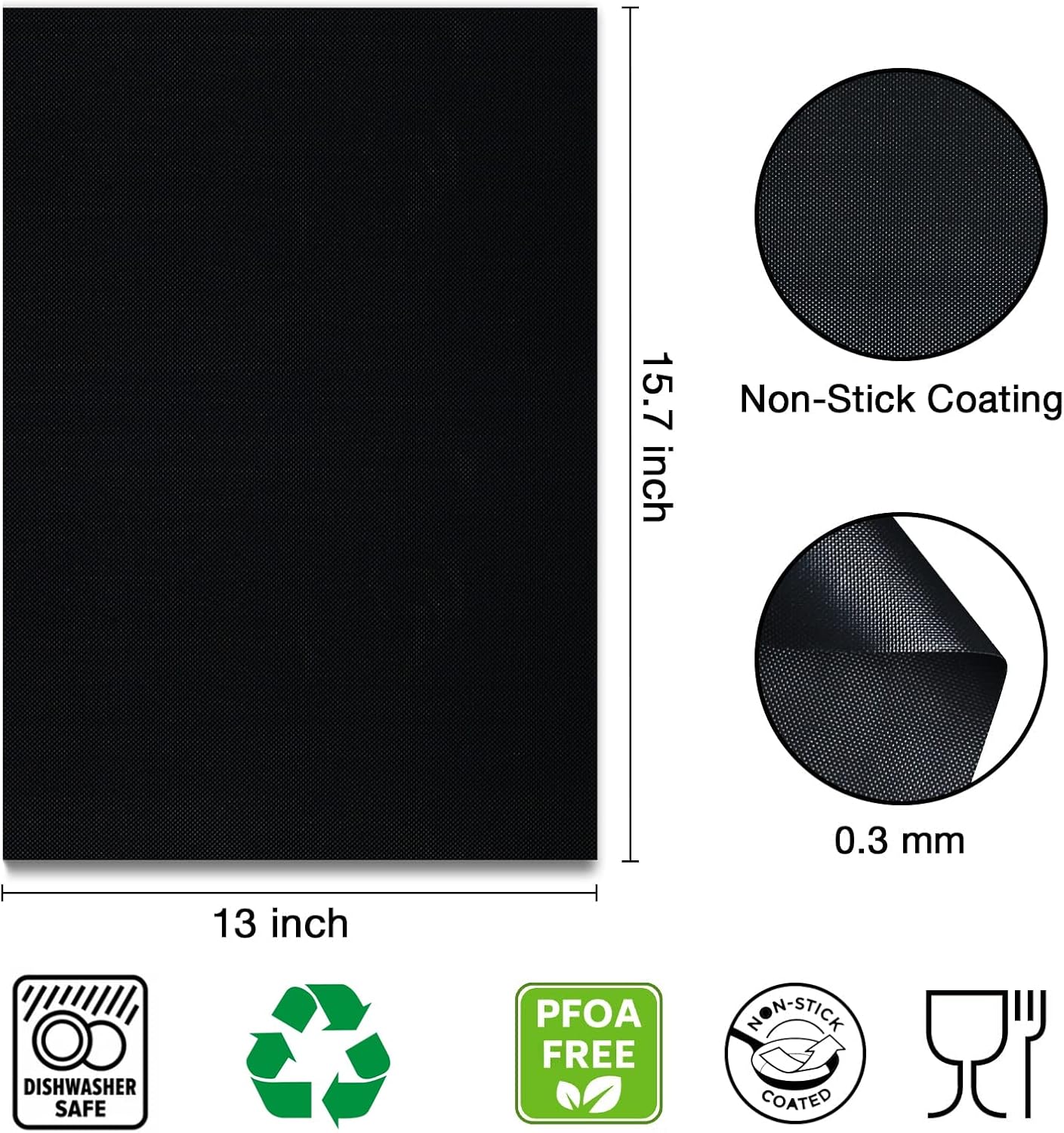 Set 3 Alfombrillas Antiadherentes para Caravana Camping