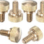 6 Pzas pernos latón M5x8mm con agarre para s de vidrio