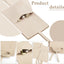 80 Pzas Bolsa Microfibra Joyería 8x8cm con Lazo