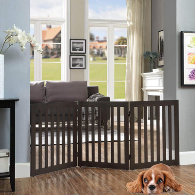 Puerta para mascotas 24pulg madera expandible interior