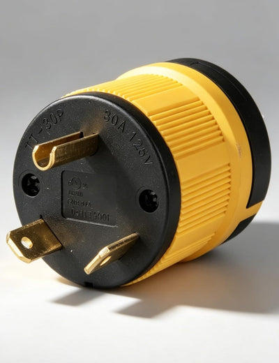 Enchufe RV NEMA TT-30P 30A 125V conector macho grado industrial
