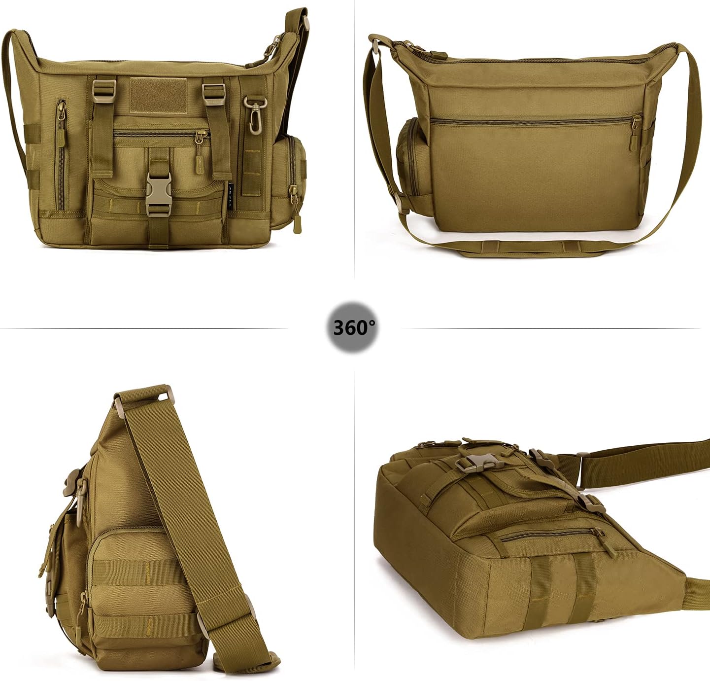 Bolsa mensajero táctica Molle para ciclismo caza camping