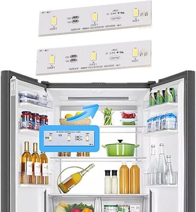 2 Pzas Tira Luz LED para Congelador BX02B 12V