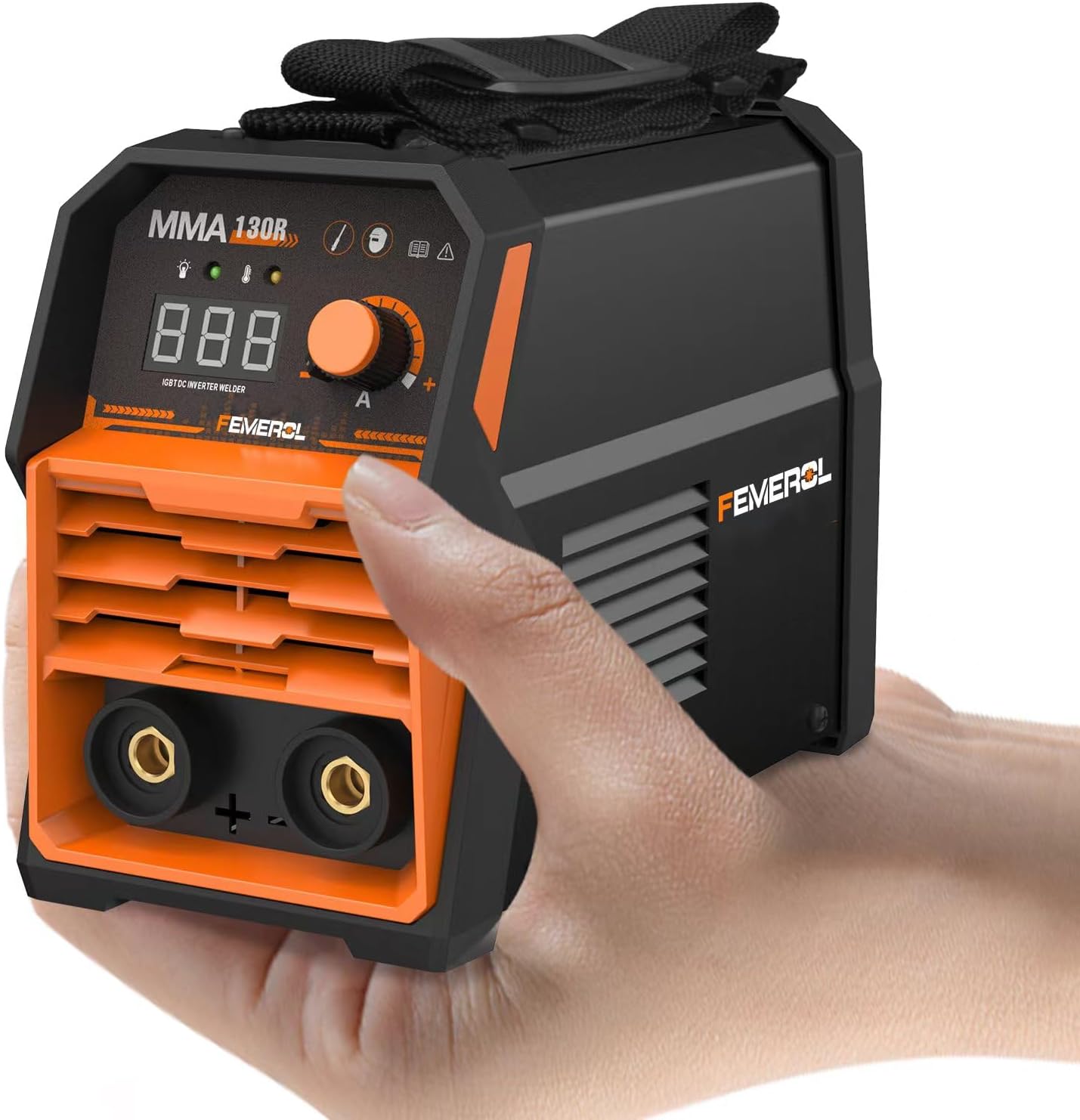 Soldador MMA 130A portátil 110V pantalla digital IGBT