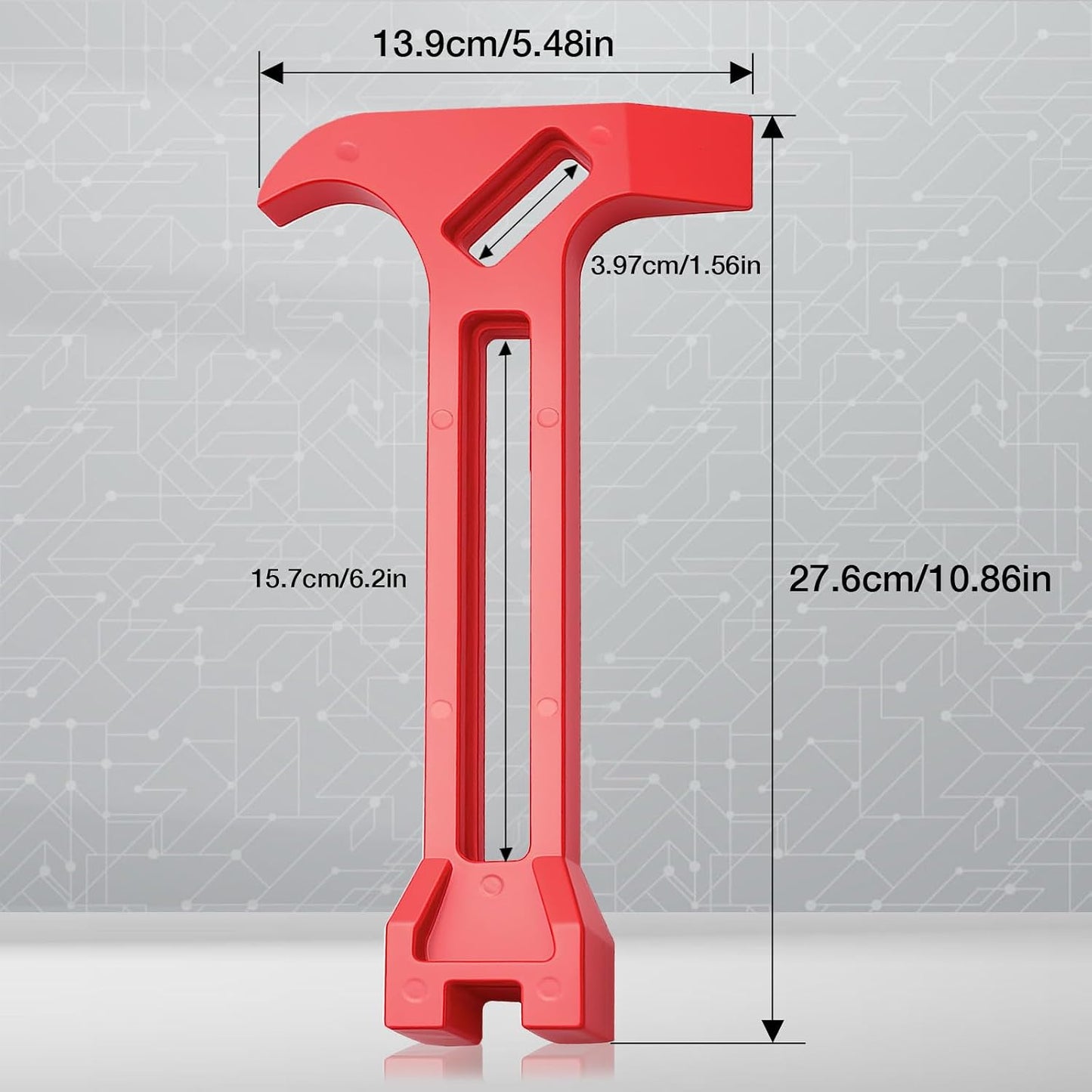 Herramienta 4en1 llave gas agua palanca bomberos rojo
