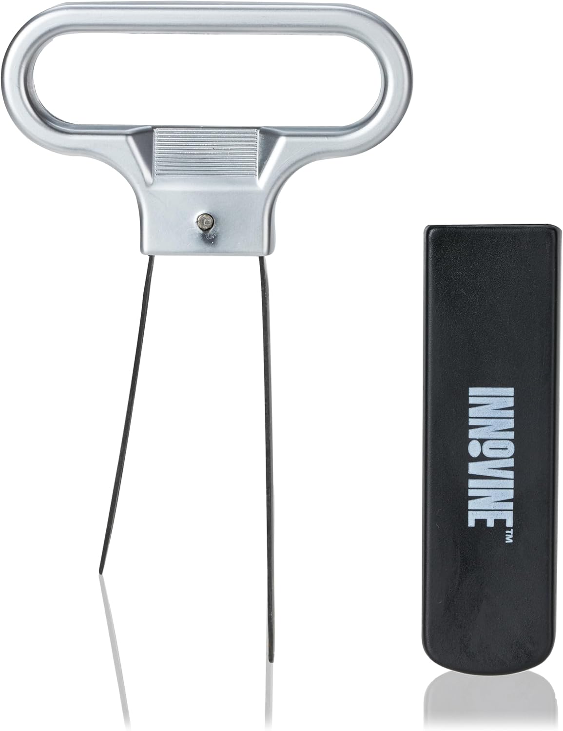Extractor de corcho de dos puntas con mango cromado, juego de 1