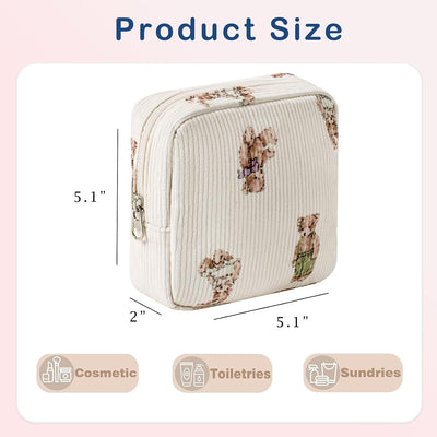 Bolsita organizadora corduroy cremallera mini