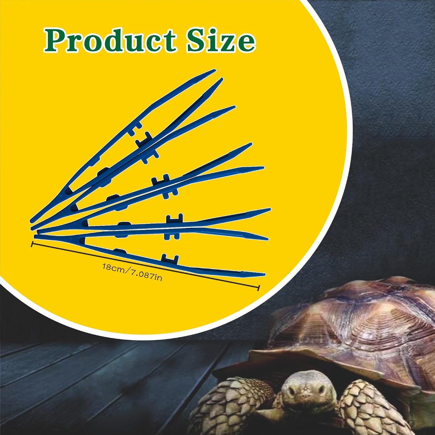 Set 5 Pinzas Alimentación Reptiles Antiderrap Higiénicas
