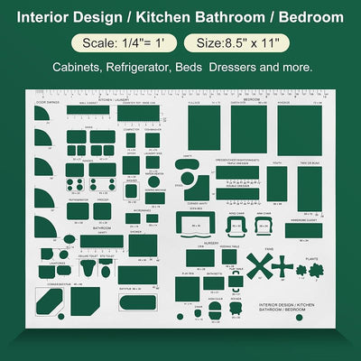 3 Plantillas Diseño Interior Casa Muebles Reutilizables