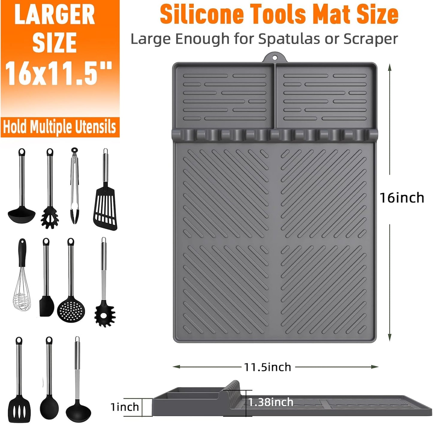 Estera silicona para parrilla Blackstone con bandeja goteo