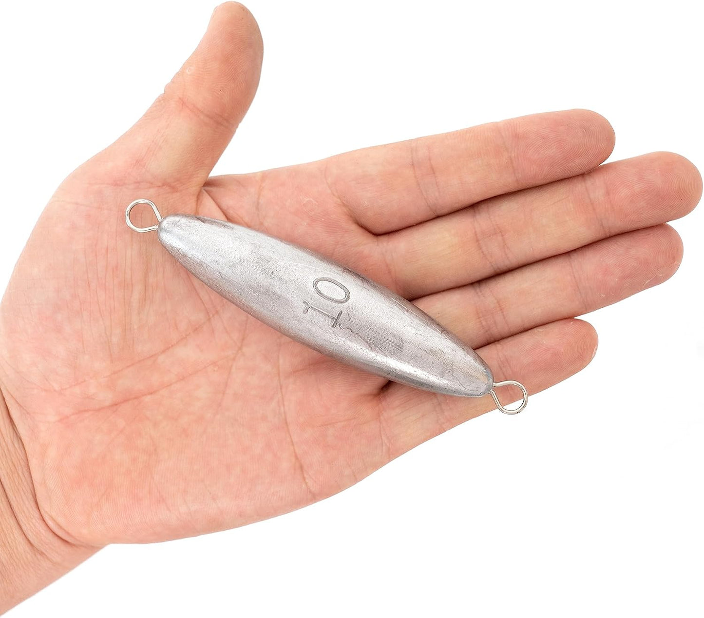 Plomo torpedo doble anillo agua salada 2-48oz