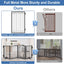 Puerta metal perro con puerta gato plegable 32pulg 80pulg