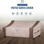 Funda sofá exterior impermeable 79x37x24" marrón
