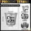 Set 50 Vasos Chupito Acero Inox para Cumpleaños
