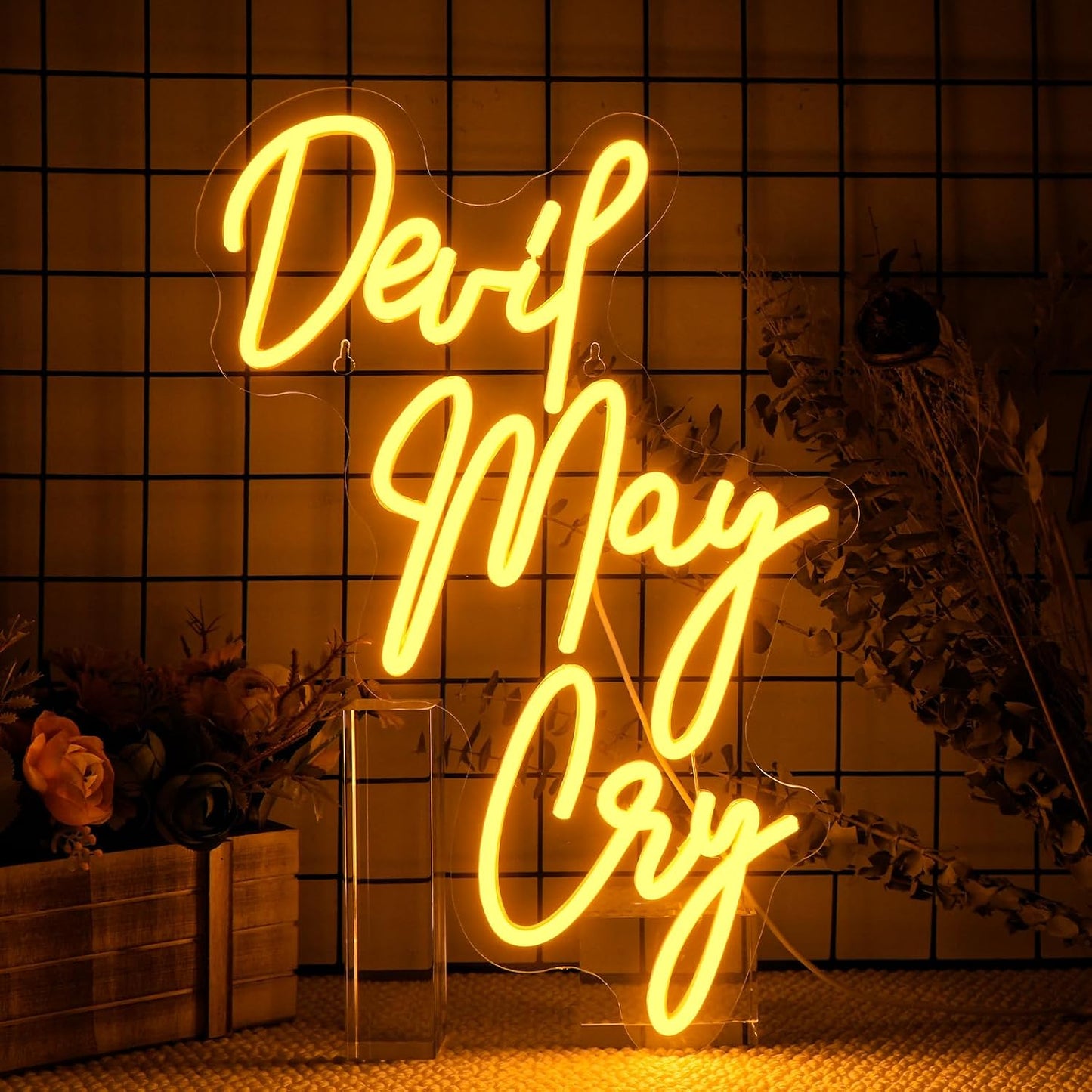 Señal neón Devil May Cry luces USB para gamer y hogar