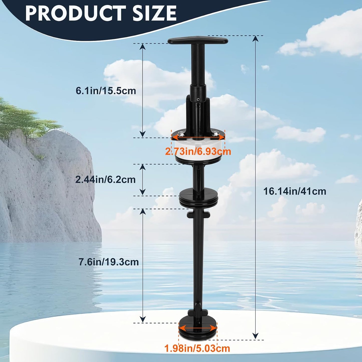 Vástago pistón Pentair 2" PVC piscina