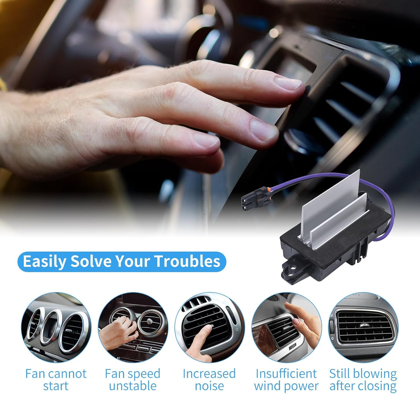 Módulo control ventilador motor Chevy Silverado GMC Yukon
