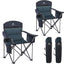 Silla plegable camping gran tamaño acolchada con soporte