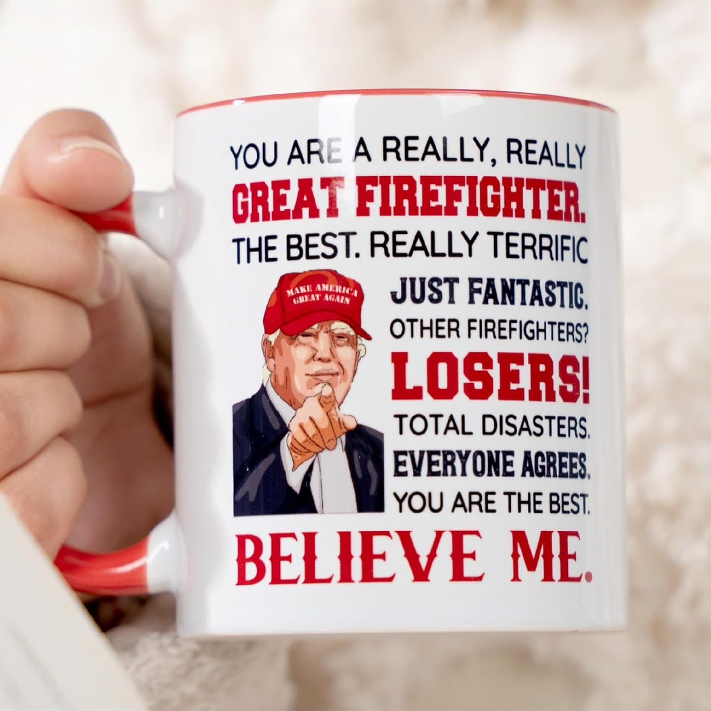 Taza bombero 11oz regalo hombre mujer Navidad cumpleaños