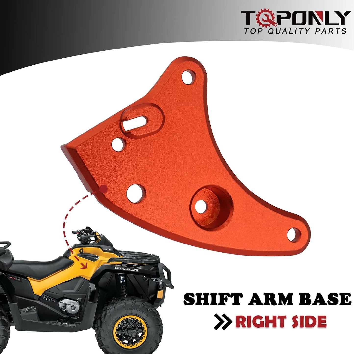 Soporte palanca cambios comp Can-Am Renegade Gen 2 Rojo
