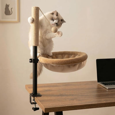Cama gato poste rascador ajustable rotación 360
