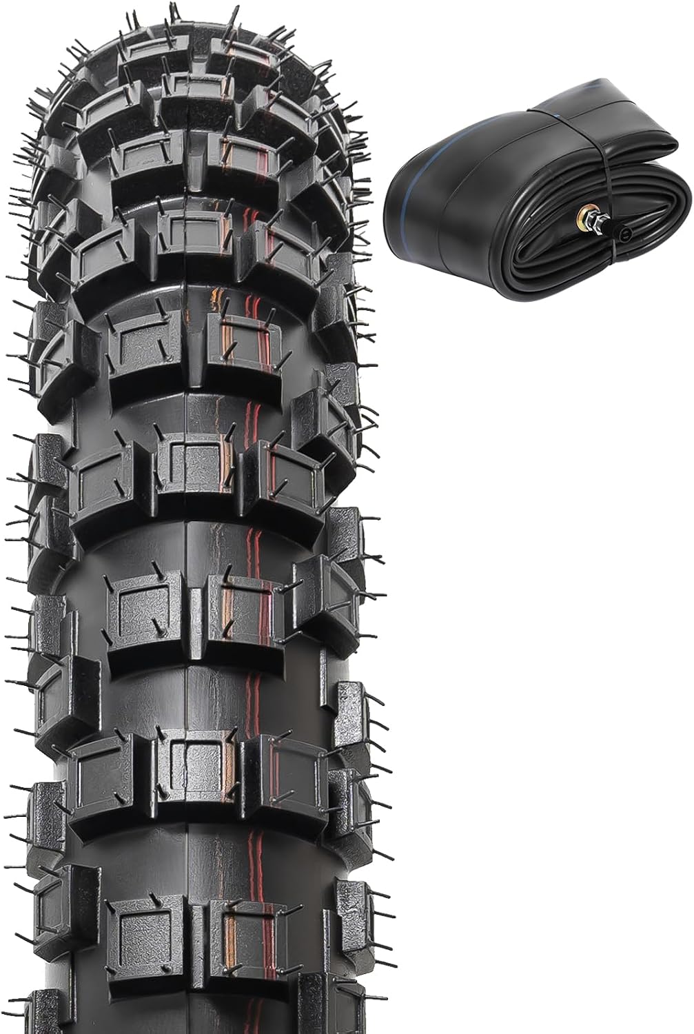 Neumático bicicleta cross 2.75-17 4PR TT 41P con tubo
