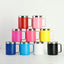 Taza café 12oz acero inox doble pared aislada amarillo