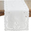 Camino Mesa Lino Bordado Decorativo 16x90pulg