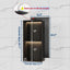Nicho pared 2 niveles 12x24pulg con luz LED acero inox