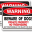 Cartel advertencia aluminio 10x7" 2unid