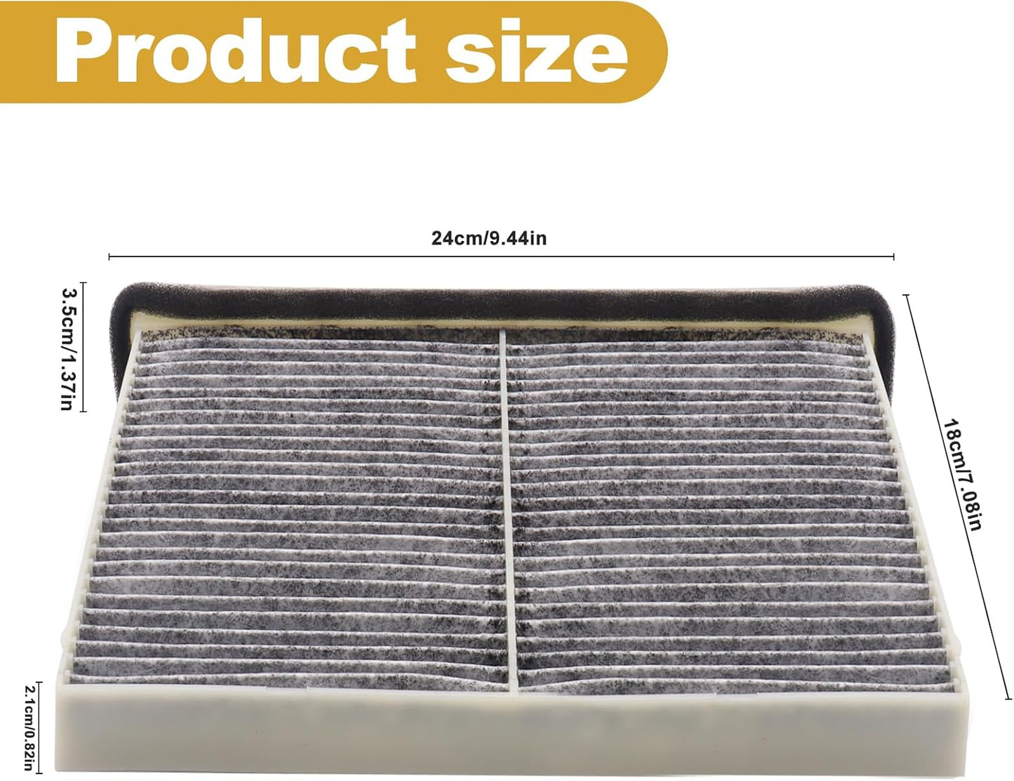 Filtro aire cabina Mazda CX-70 KR9P61J6X con carbono
