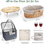 Cesta picnic con mesa manta bolsa enfriadora plegable