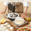Máquina prensa masa pizza acero inox 9.5pulg