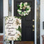 Bandera jardín doble cara 12x18" texto floral cementerio