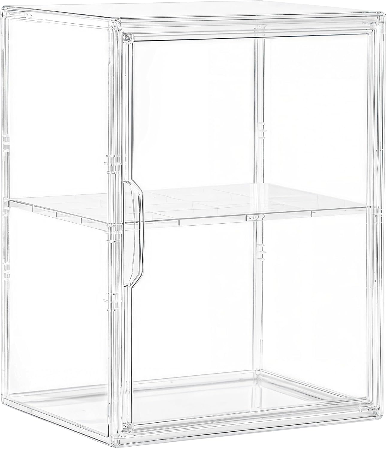 Vitrina acrílico 2 niveles puerta magnética