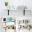 Soportes pared hierro 4x4 pulg 4 Pzas negro