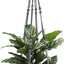 Colgador macramé para plantas interiores 35pulg gris