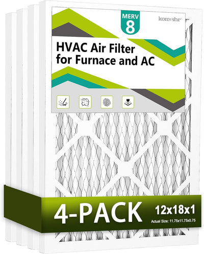 Filtro aire MERV 8 paquete 4 para CA HVAC