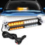 Barra luz estroboscópica 12 LED ámbar blanco para coche